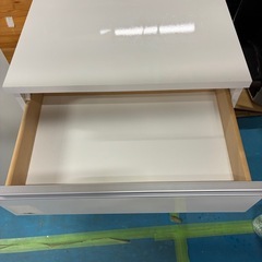 白いレンジ台　ゴミストッカーにも　（商品番号14888）の画像