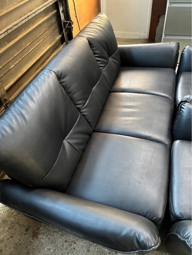 黒革ソファセット 応接ソファ