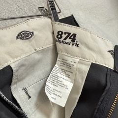  Dickies 874 ツイルワークパンツ グレー チノパン の画像