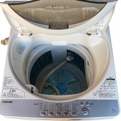 【ジ1209-03】傷や汚れ等ありのためお安く致します‼️TOSHIBA 東芝電気洗濯機 AW-5G6 5kg 2018年製の画像