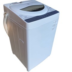 【ジ1209-03】傷や汚れ等ありのためお安く致します‼️TOSHIBA 東芝電気洗濯機 AW-5G6 5kg 2018年製の画像