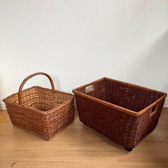 天然素材　カゴ　編み籠の画像