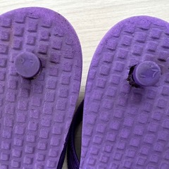 島ぞうり 7 (19cm) パープル2足まとめ売りの画像
