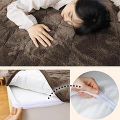 【極厚極上暖・帝人TEIJINマイティトップ綿使用】敷きパッド シングル 多重保温 アルミシート入り 吸湿発熱・蓄熱保温 しきぱっと 冬 接触温感 断熱 あったか 寒さ対策 マイクロファイバー フランネル 抗菌防臭防ダニ 洗える 100x200cm 転売OK　倒産品　まとめ売り　ネット商材　アマゾン引き上げ商品　メルカリ　副業の画像