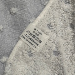 ベビーバスタオル、湯温計の画像