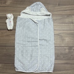 ベビーバスタオル、湯温計の画像