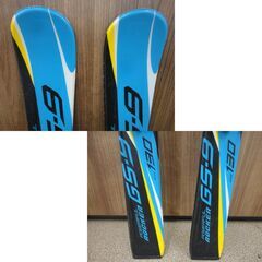 130㎝ ジュニアスキー GS-9 ビンディング付き ブルー系 カービングスキー スキー板 スキー学習 西岡店の画像