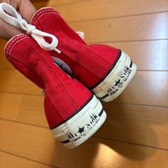 コンバース23.5センチ　赤の画像
