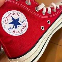 コンバース23.5センチ　赤の画像