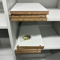 白い収納・棚小物収納やシューズクロークにも（商品番号14889）の画像