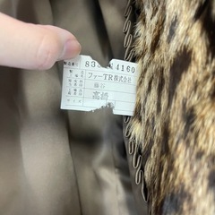 EMBA   ハーフコート 毛皮コート リピースキン ヒョウ柄 アウター コート リアルファーの画像