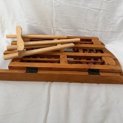 【3点セット】木製シェルフ&イーゼルの画像