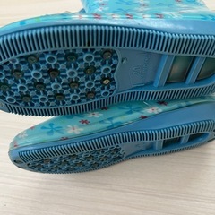 花柄レインブーツ 20cm 長靴の画像