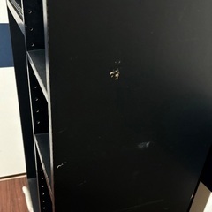本棚ブラック　年代物　丈夫で綺麗ですの画像