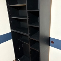 本棚ブラック　年代物　丈夫で綺麗ですの画像