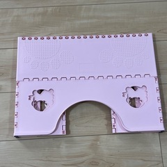 【美品】折りたたみトイレステップ 踏み台 ピンクの画像