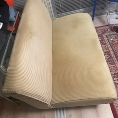 取りに来ていただける方。2人掛けソファ　の画像