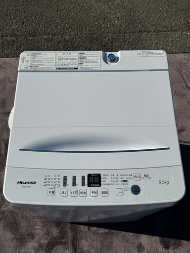 今週特別値引◾️ハイセンス全自動洗濯機HW-E5503 2021年式◾️