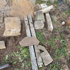 ブロック塀、瓦礫など　無料の画像