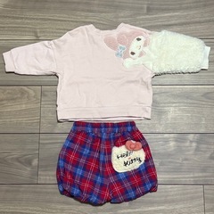 サンリオ　ベビートレーナー　ベビー半ズボン　80cmの画像