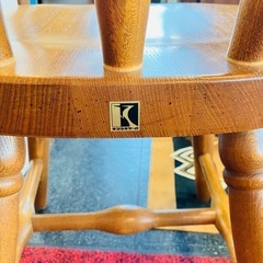 キツツキ　飛騨産業　木製チェア　ウィンザーチェア　椅子の画像