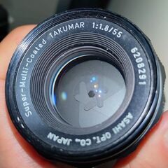 レンズは優良 PENTAX Super-multi-Coated TAKUMAR 55mm F1.8 ★分解清掃済の画像