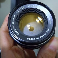 極上品 PENTAX Super TAKUMAR 55mm F1.8 ★分解清掃済の画像