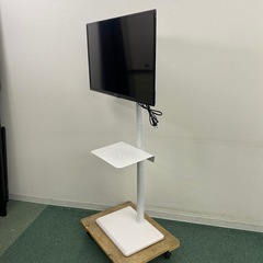 【ご来店限定】＊マスクゼン　スタンド付き液晶テレビ　電源コード2023年製＊1209-2の画像