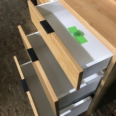 ジャングルジャングル貝塚店　食器棚　ブラウン　ライトブラウン　茶色　棚付き　引き出し　中古　貝塚市　二色浜の画像