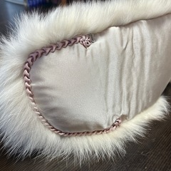 【新品未使用】ブルーフォックスファーのセミストール 和装ショール リアルファー 毛皮 成人式にも◎の画像