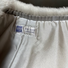 【新品未使用】ブルーフォックスファーのセミストール 和装ショール リアルファー 毛皮 成人式にも◎の画像