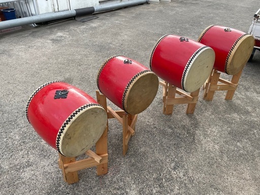 和太鼓　太鼓　4つ　和楽器　行事　