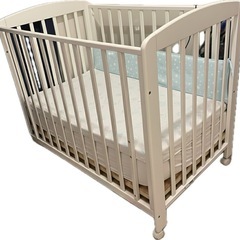 KATOJI ベビーベッド　タチベッド（ホワイトF）の画像