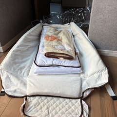 ポータブルベビーベッド　ねこちゃんの画像