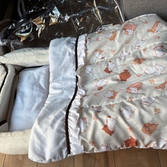 ポータブルベビーベッド　ねこちゃんの画像