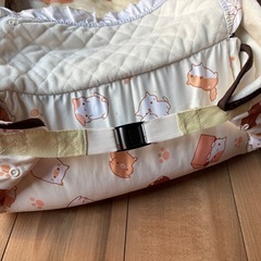 ポータブルベビーベッド　ねこちゃんの画像