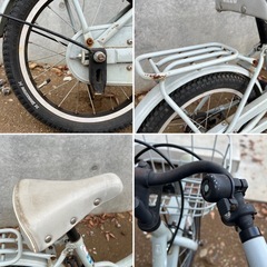 【中古】子供用 自転車 ビッケM 16インチ(BKM16) ブリヂストンサイクル bikke キッズ用自転車 グレー　の画像