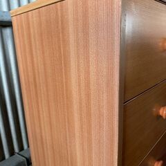 【お引取 限定】木製６段チェスト　570×430×1400　洋服タンス　＊050-Hの画像