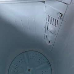 アクア AQW-N501　ホワイト2槽式洗濯機洗濯5kg/脱水5kg 配達応談 糸くずネット新品付 ステンレス脱水槽の画像