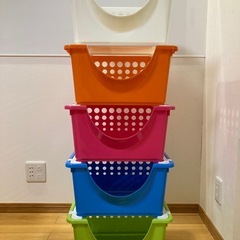 おもちゃ　収納　スタッキング　5個セットの画像