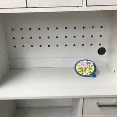 ジャングルジャングル貝塚店　食器棚　白　ホワイト　木　3枚扉　中古　貝塚市　二色浜の画像