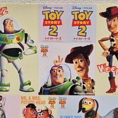 トイストーリー2 ステッカー 非売品 ウッディ バズ ジェシー 映画上映記念希少の画像