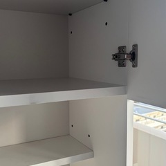 収納ラック 引き出しバスケット付き ホワイトの画像