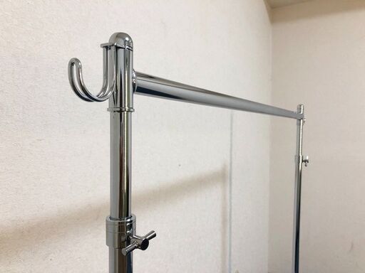 業務用シングルハンガーラック 耐荷重110Kg キャスター（ロック付き