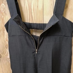 Samansa Mos2 blue サロペット　ネイビー　フリーサイズの画像