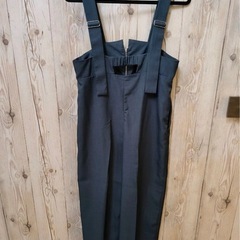 Samansa Mos2 blue サロペット　ネイビー　フリーサイズの画像