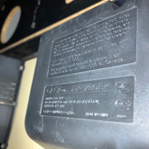 石2512-270 CASIO ピアノ Privia PX-730 BK 2010年製 88鍵盤 通電確認済み イス付 中古