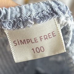 SIMPLE FREE ノースリーブワンピース 100の画像