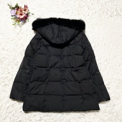CdeC COUP DE CHANCE ダウンコート ファー付き ブラック　size38の画像