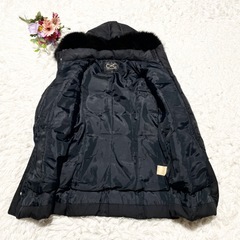 CdeC COUP DE CHANCE ダウンコート ファー付き ブラック　size38の画像